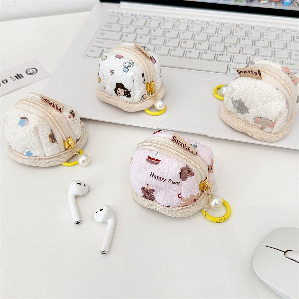 47291 Cute embossed compact and portable, suitable for storing Apple wireless Bluetooth stereo earphone cases Specification drawing