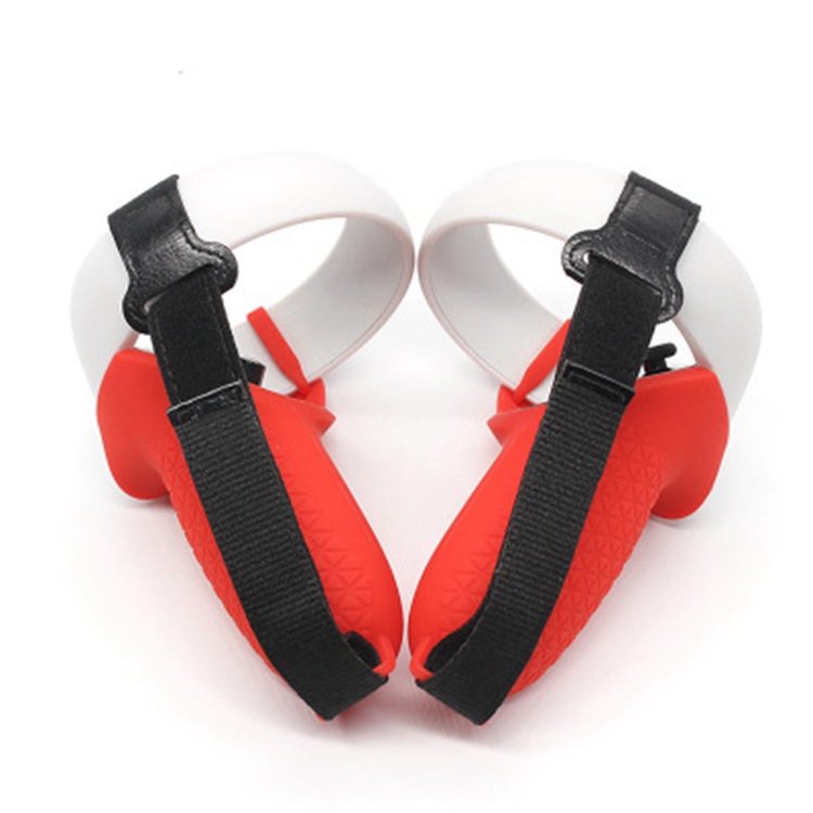 Suitable for FB Oculus Quest 2 VR glasses accessory set, semi-package handle silicone case with strap Specification drawing