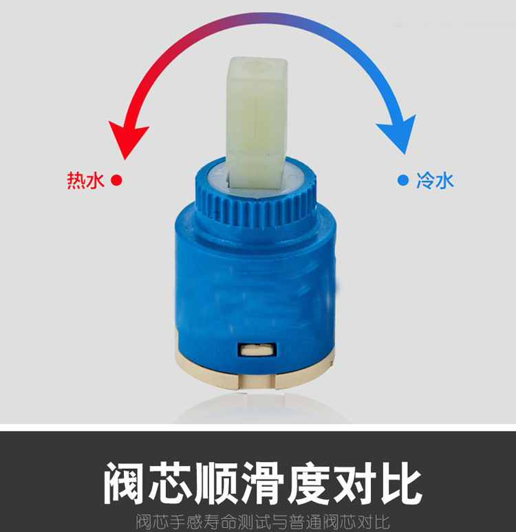 Universal kitchen basin shower faucet cold and hot valve core ceramic mixing valve accessories 35/40mm flat feet Application Scenario