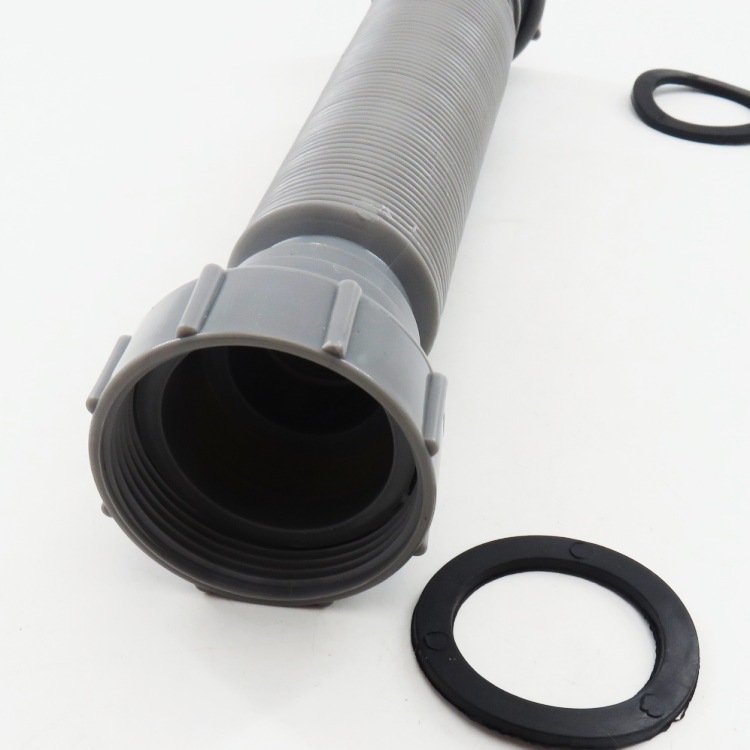Two 45mm nuts at both ends, grey plastic washbasin in the bathroom and kitchen, grey plastic mop, sink, and telescopic plastic hose for drainage Application Scenario