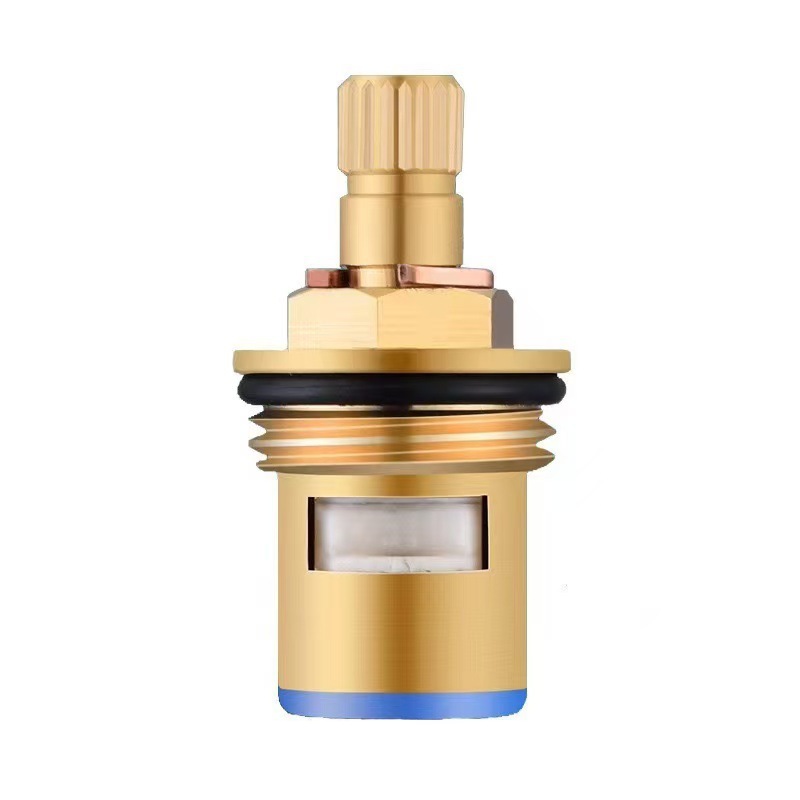 Universal faucet valve core, all-copper 4-point quick-boiling faucet core, triangular valve, single-cooling hot water ceramic accessories Item Picture