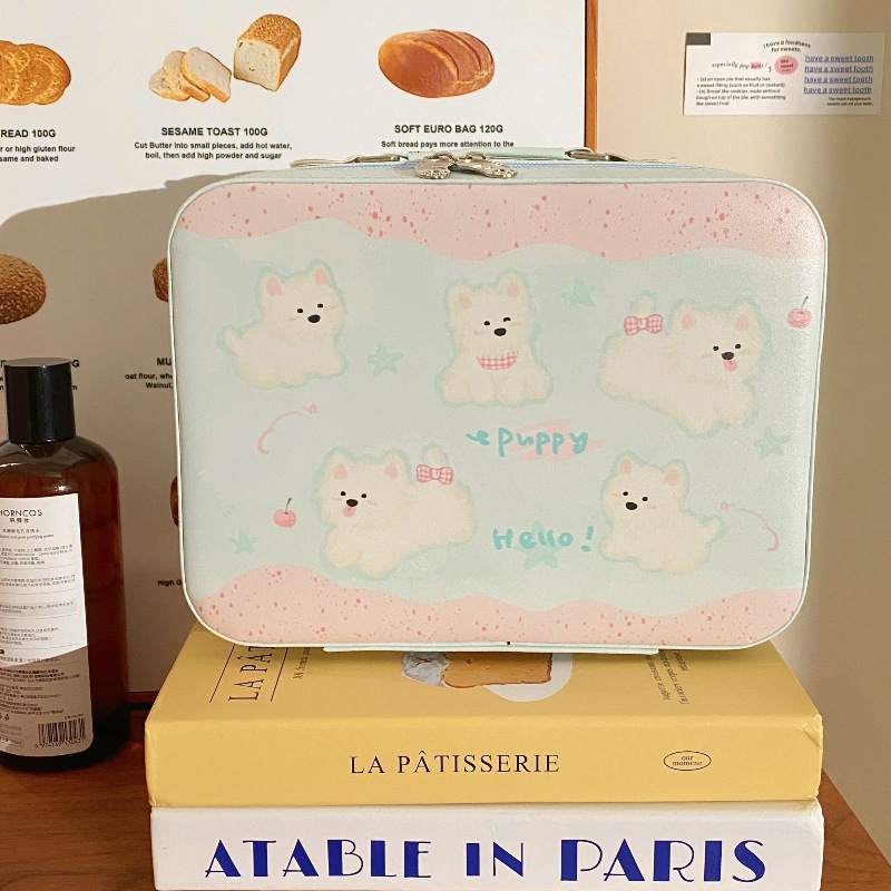 High appearance level Dachshund 2024 New model makeup box, large capacity portable skin care product storage suitcase, makeup bag for women Item Picture