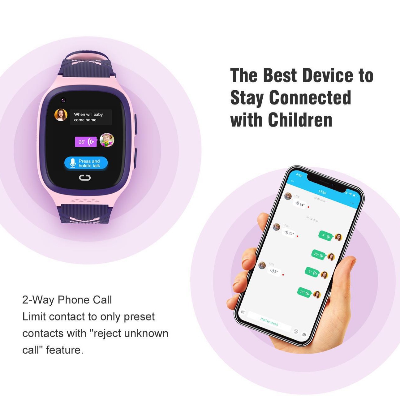 Cross-border children's smartwatch 4G video Primary school Boys and girls GPS positioning Foreign Language Version LT31 Children's Smartwatch details Picture