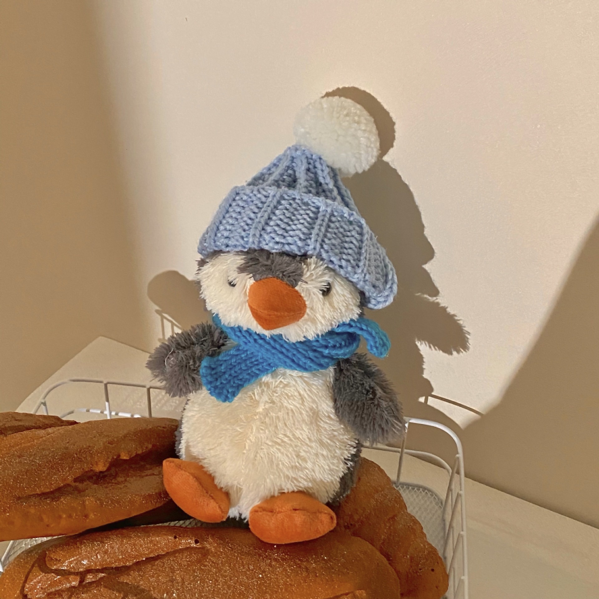 New Peanut penguin! Cute mini soothing doll, plush toy for sleeping, creative souvenir for girls full figure