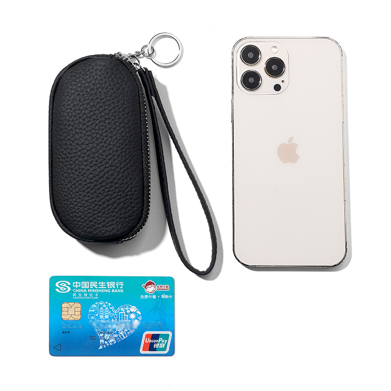 New ladies' clutch, mini bag, multi-functional handbag, coin purse, fashionable large-capacity coin case, double zipper Item Picture