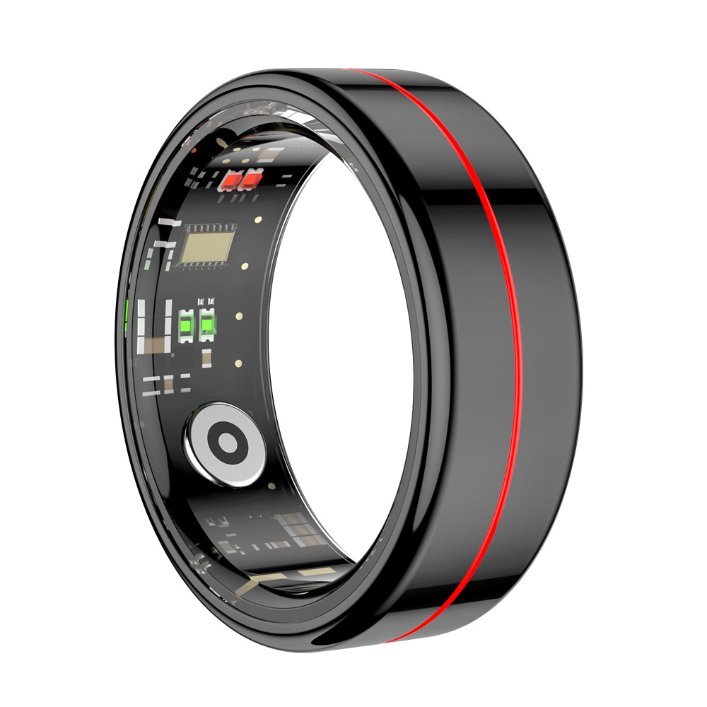R04 Smart Ring, hand heart rate, blood oxygen, health, sleep monitoring, remote control, photo taking, step counting, calorie counting, sports ring full figure