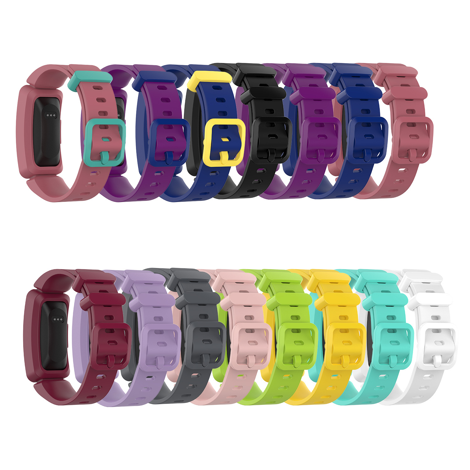 Compatible with Fitbit ace2 anti-loss official rubber strap inspire/inspire HR protective case strap details Picture