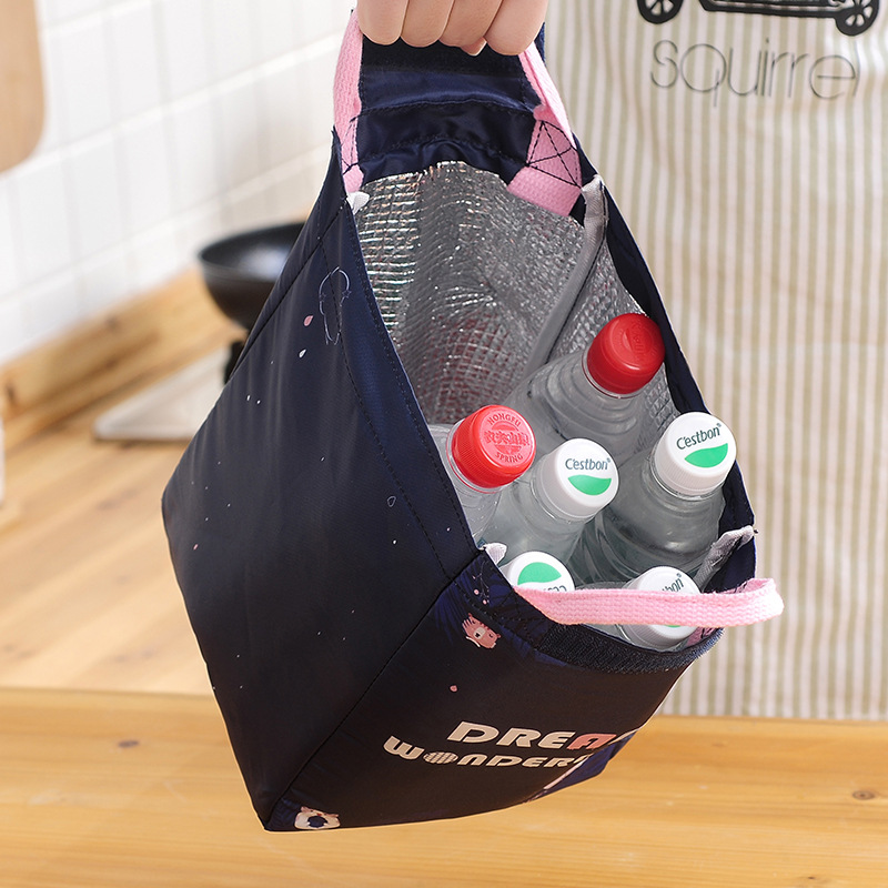 Cross-border Japanese unicorn insulated bag, primary school student insulated lunch bag, large-capacity hand-held lunch box bag for bringing meals to work details Picture