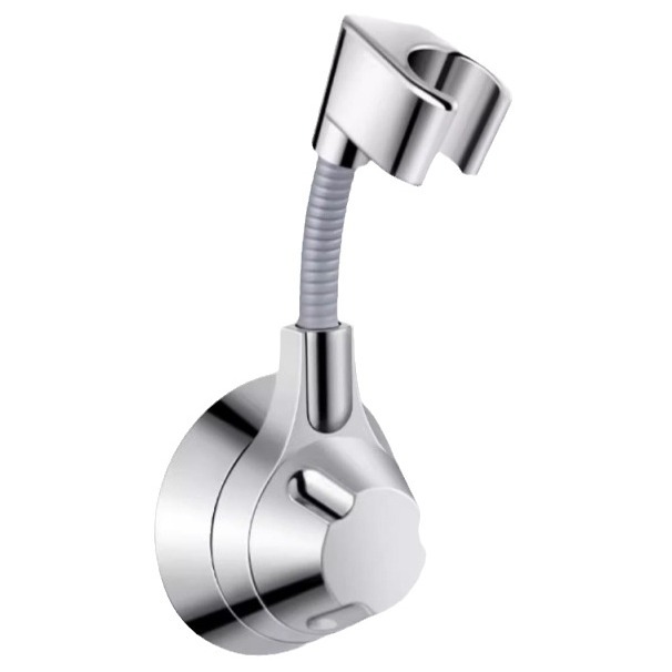 Non-perforated showerhead bracket, shower head fixed base, adjustable showerhead fixer, space aluminum showerhead perforated socket Item Picture