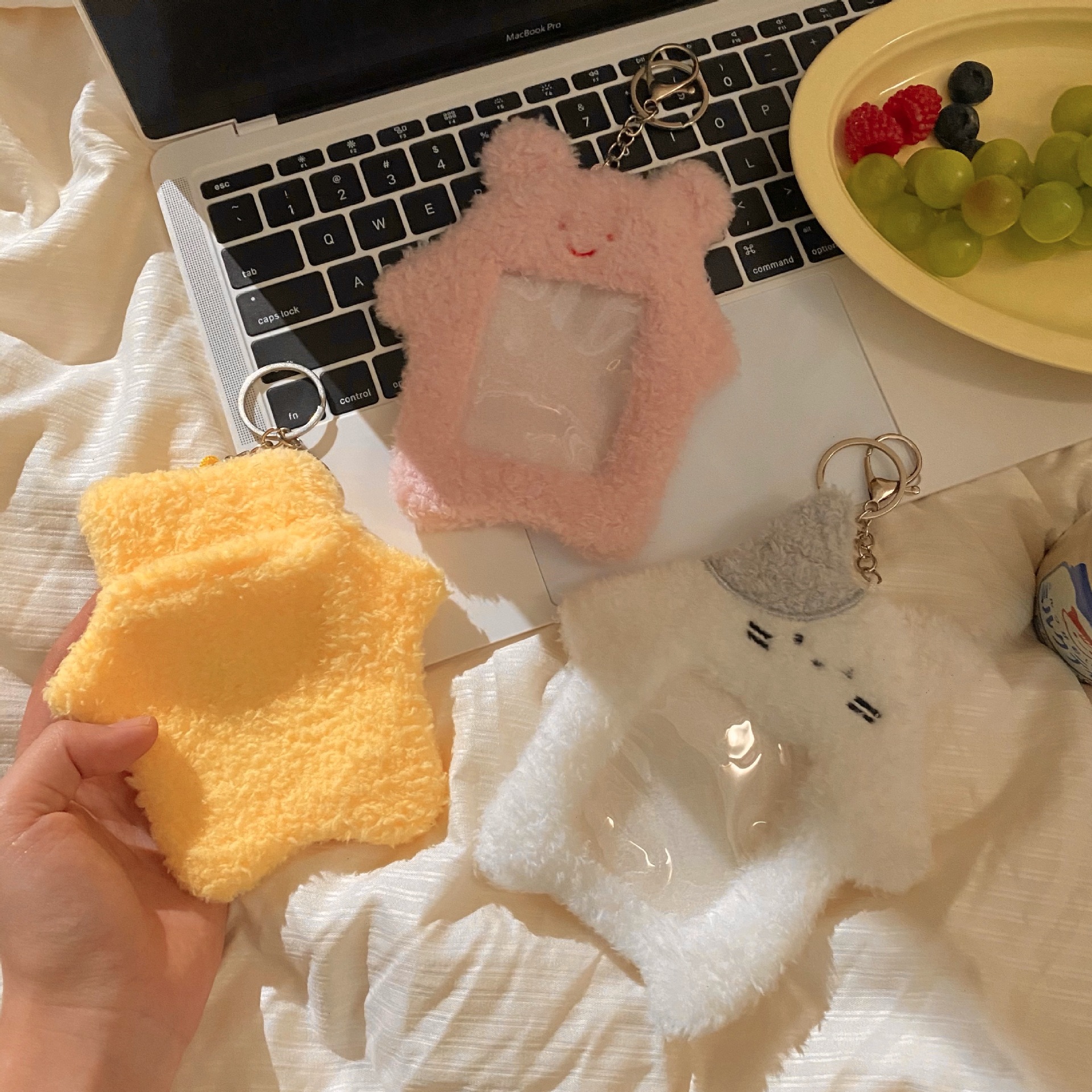 Han Daiping's replacement ~ Cartoon cat plush card case, star-chasing album card display, student Polaroid photo card case Item Picture