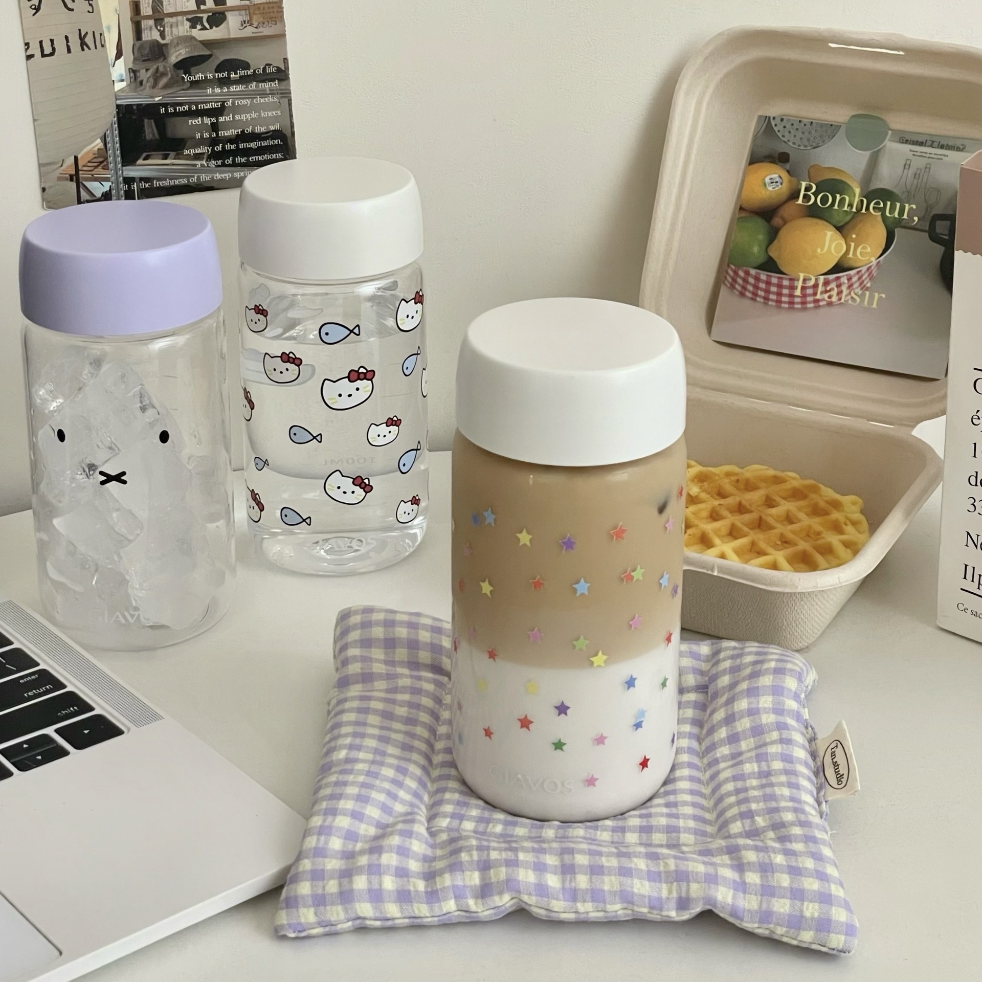 ins fresh and clean plastic cups, high-temperature resistant portable cups, high appearance level water cups, portable transparent cups, milk cups, coffee cups Application Scenario
