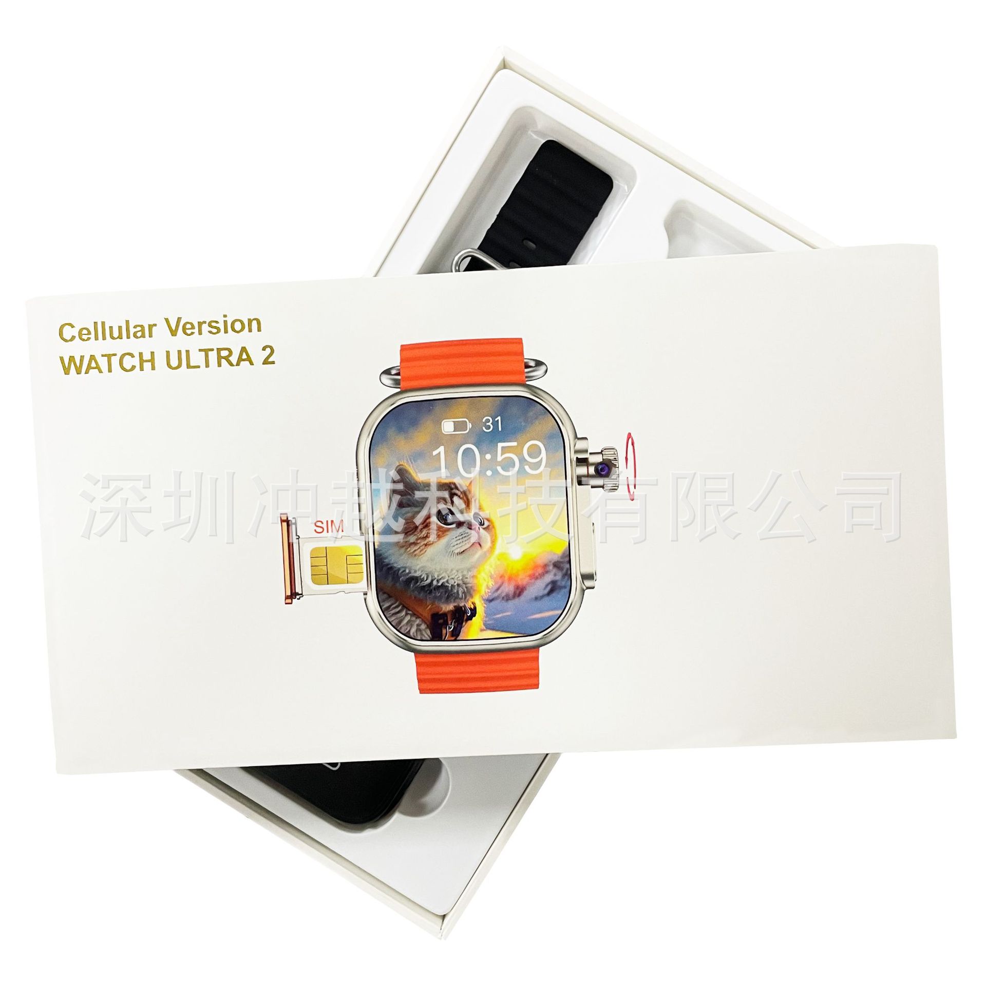 Native Android system B31 smartwatch, 5G full-network compatible SIM card watch + 180-degree rotating camera Specification drawing