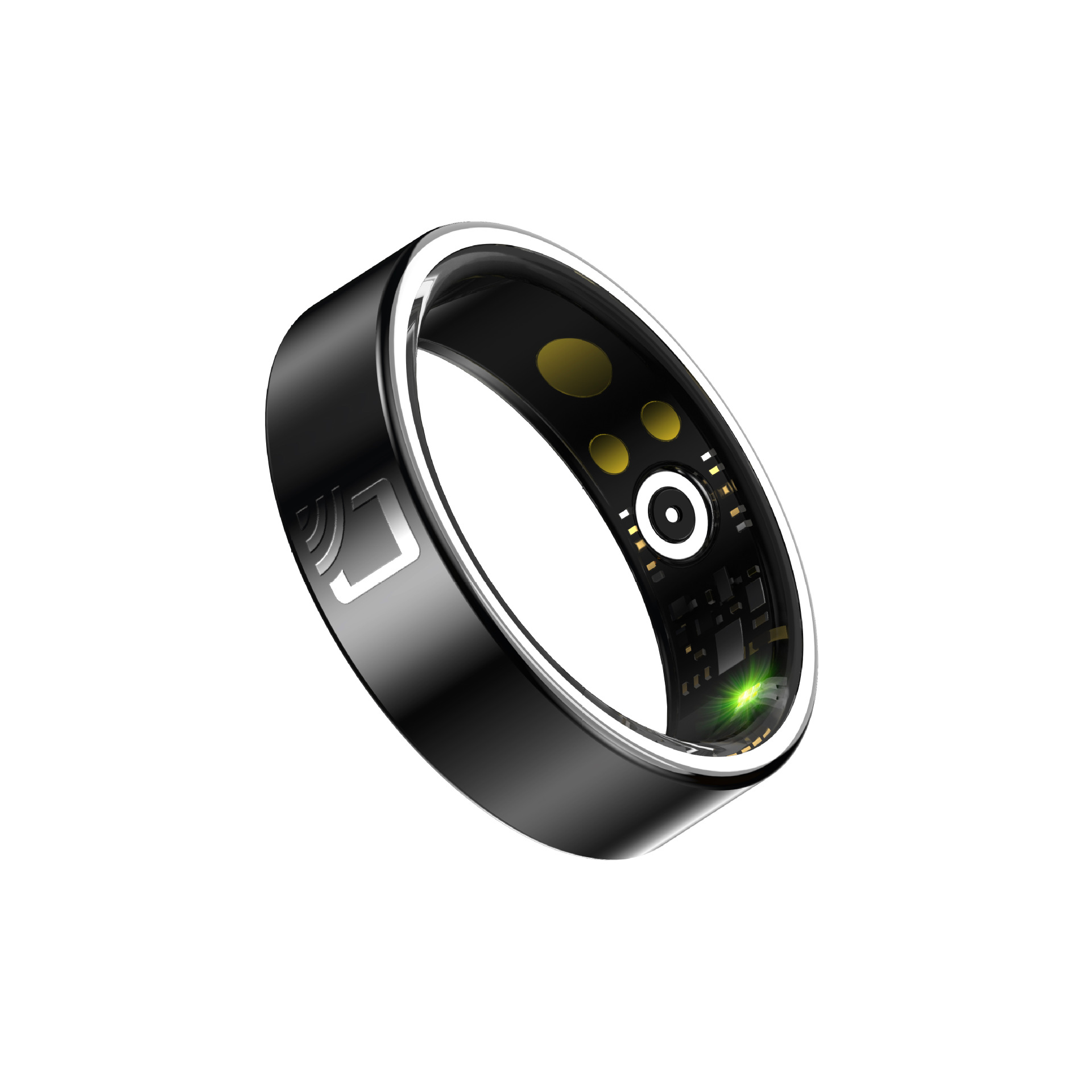 The new cross-border heart rate, blood oxygen, exercise, health and sleep automatic monitoring R20 ceramic smart ring with NFC access control Item Picture