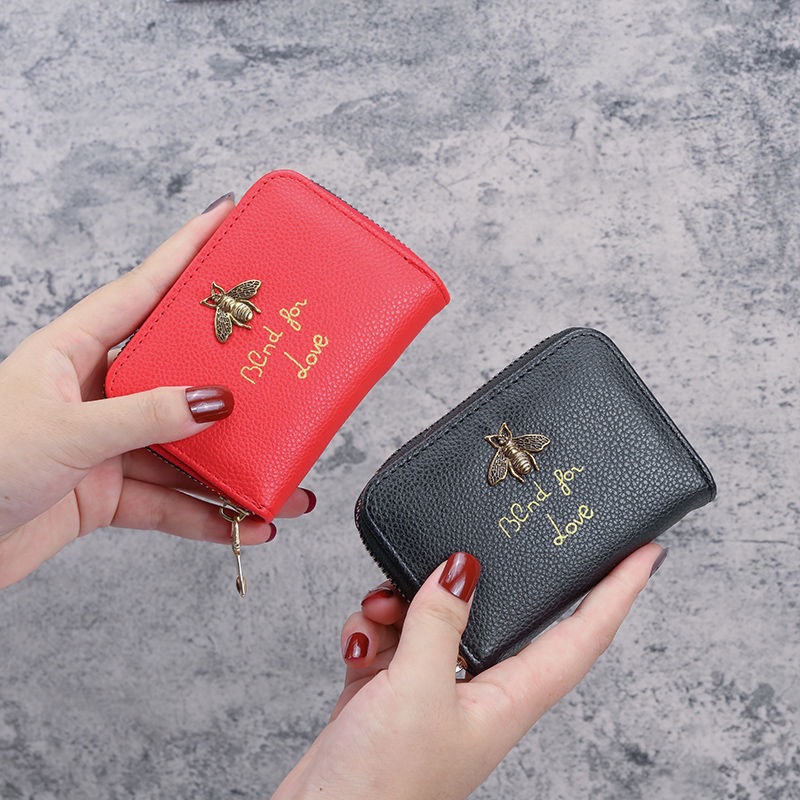 Multi-functional organ card case, women's zipper, men's card case, cute women's coin purse, women's bank card case, card holder, business card case full figure