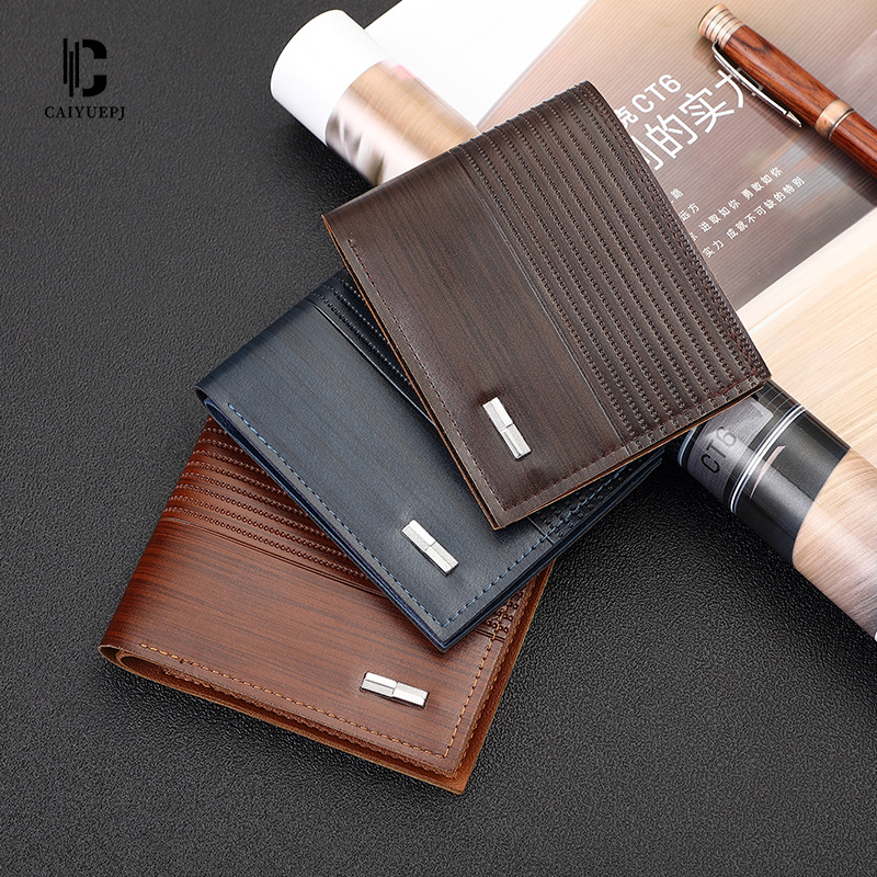 rfid anti-theft genuine leather men's wallet, short top layer cowhide with multiple slots, 20% off men's wallet and coin wallet details Picture