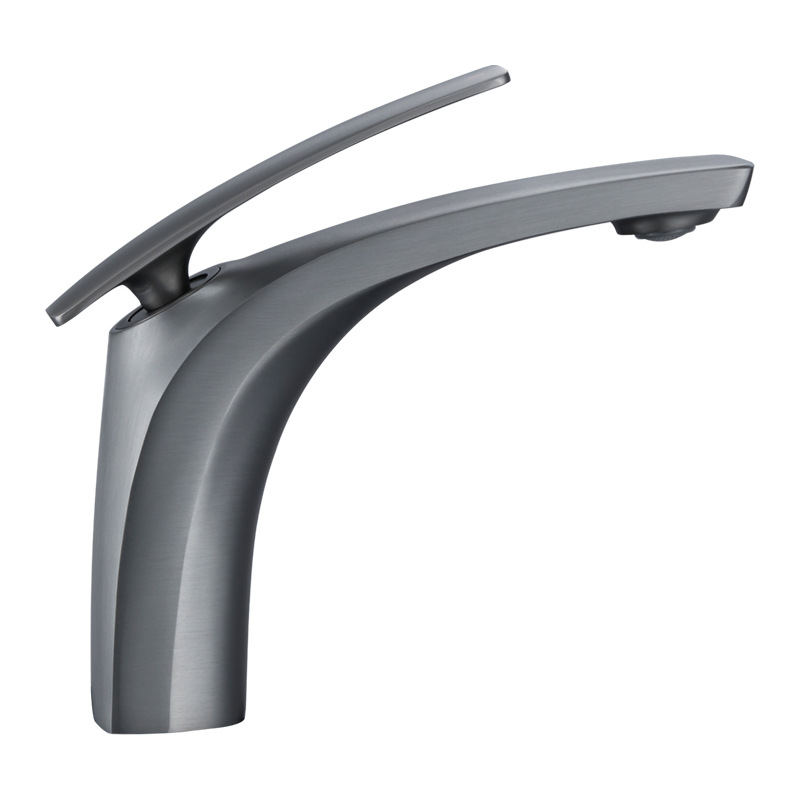 Countertop basin, all-copper single-hole faucet, cold and hot dual-control shower room, bathroom faucet, brass precision cast washbasin Item Picture