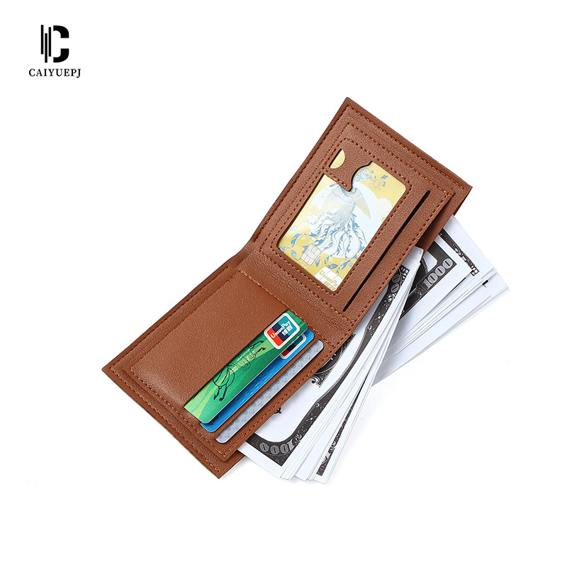 rfid anti-theft genuine leather men's wallet, short top layer cowhide with multiple slots, 20% off men's wallet and coin wallet Application Scenario
