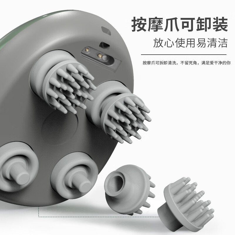 Source Cross-border Head massager, head therapy, stress-relieving acupoints, electric meridian brush, Kneading, handheld pet massager Application Scenario