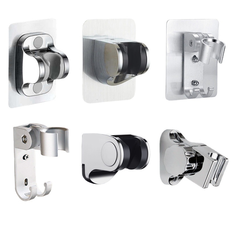 No-drilling showerhead stand, universal adjustable household showerhead, showerhead seat, showerhead base, no-drilling Item Picture
