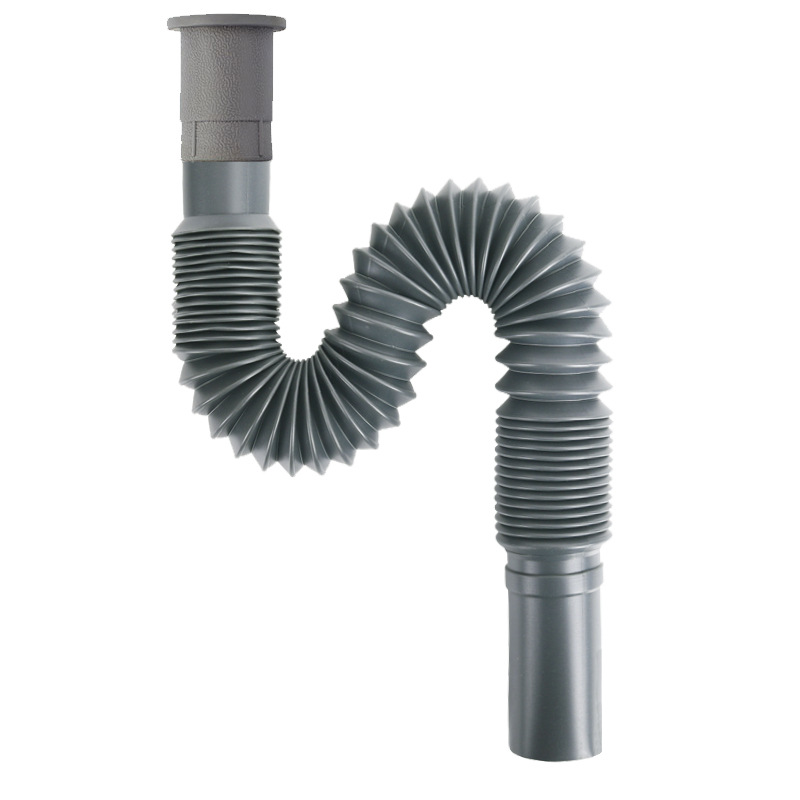 New washbasin, vegetable basin, mop sink, sewer pipe, universal telescopic plastic extended and thickened flexible hose, anti-odor drainage pipe Item Picture