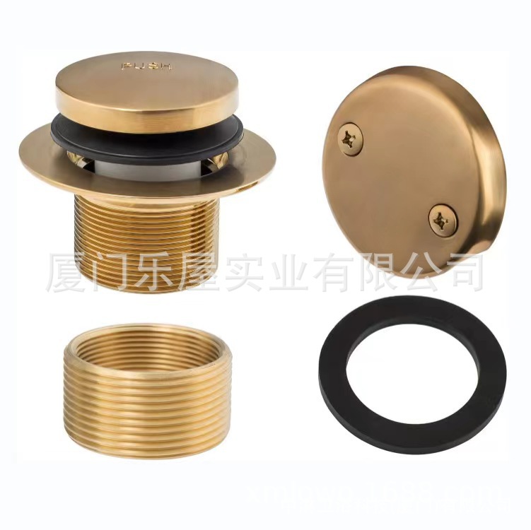 Copper American-style bathtub drain, anti-odor bathtub drain, bathtub plug replacement, bathtub drainage accessories Application Scenario
