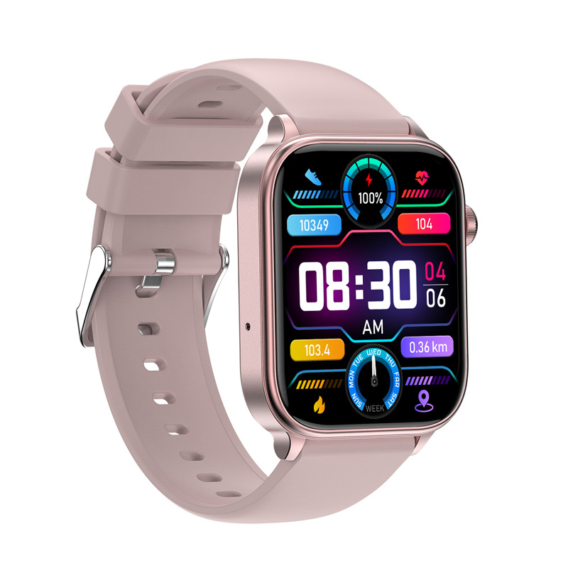 The new cross-border ET570 non-invasive blood glucose smartwatch features Bluetooth call, ECG, electrocardiogram function, blood oxygen, heart rate and blood pressure Item Picture