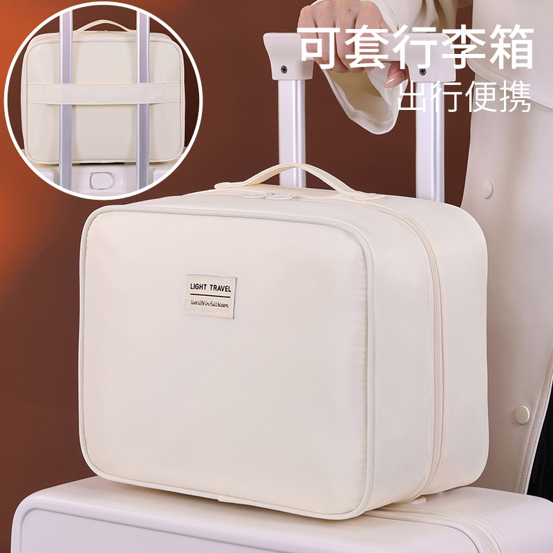 New cross-border products: Double-layer reusable luggage bag, shoe storage bag, travel waterproof shoe bag, large-capacity portable storage bag full figure