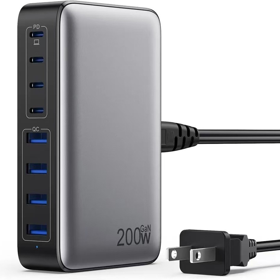 200W gallium nitride charger, 20V5A high-power universal desktop charging station for mobile phones, tablets and laptops, 300W details Picture