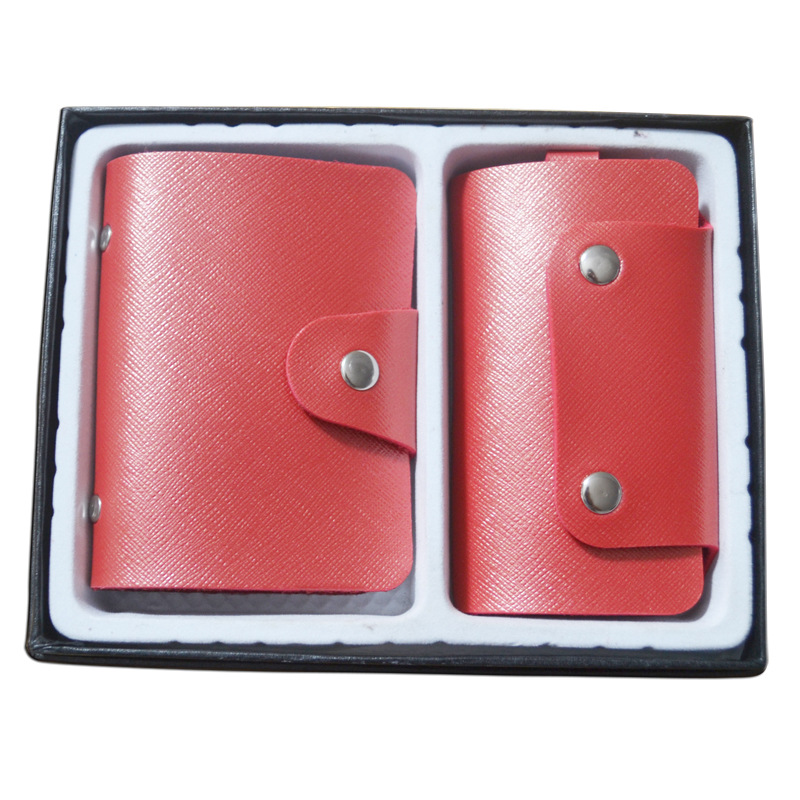 Hot-selling exquisite gift box sets, bank and company card cases, key cases, wholesale available with logo printing details Picture
