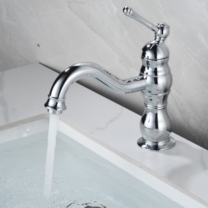 Factory direct sales of washbasins, hot and cold faucets, creative bathroom faucets, hot and cold water faucets for export, brass faucets Application Scenario