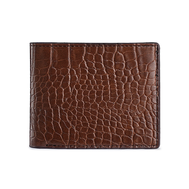 Cross-border crocodile-patterned wallets for men, horizontal wallets, business, casual and fashionable short small wallets, wholesale from the manufacturer Item Picture