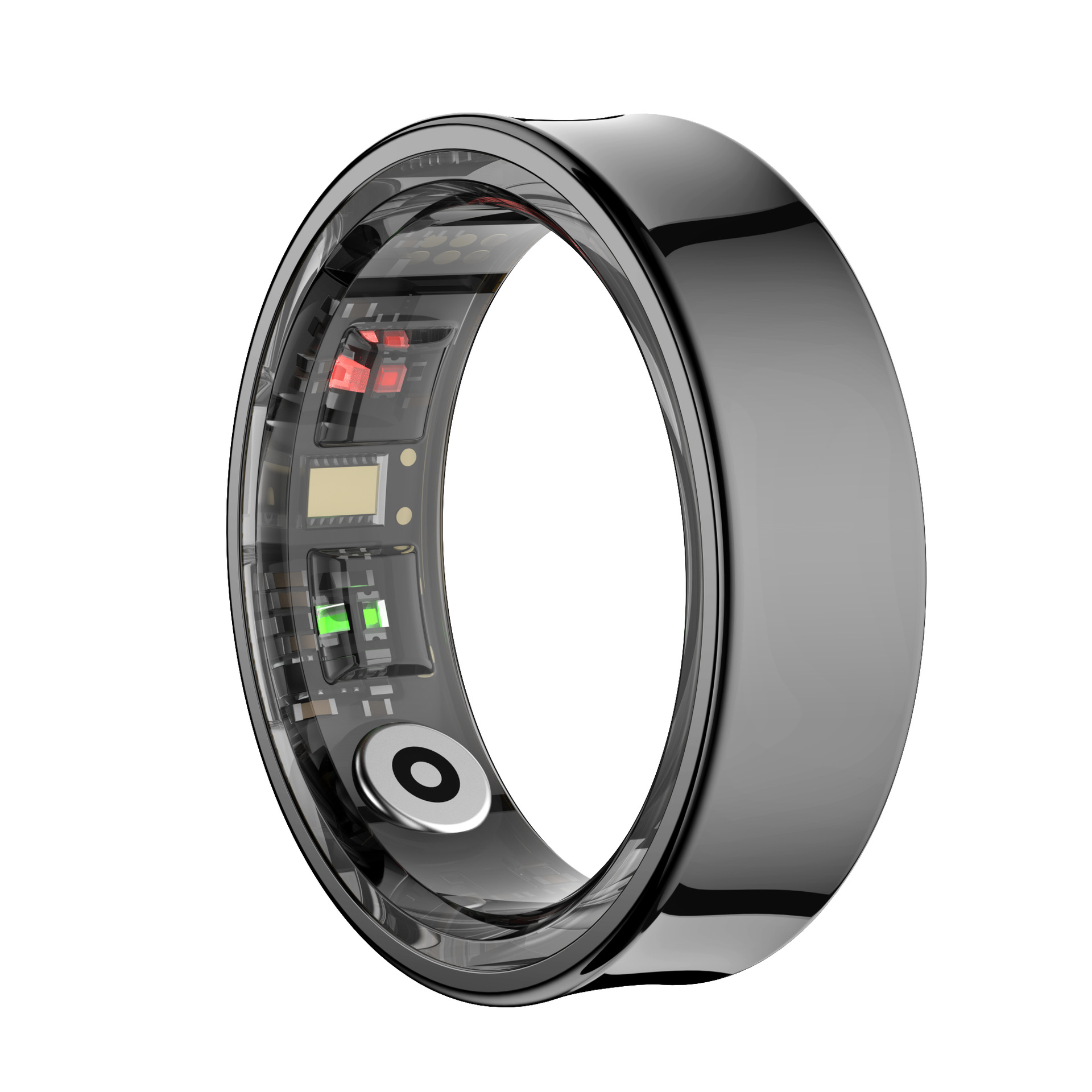 The new cross-border R09 smart ring features heart rate, blood oxygen, sleep, exercise step counting, water resistance, Bluetooth, camera and charging case details Picture