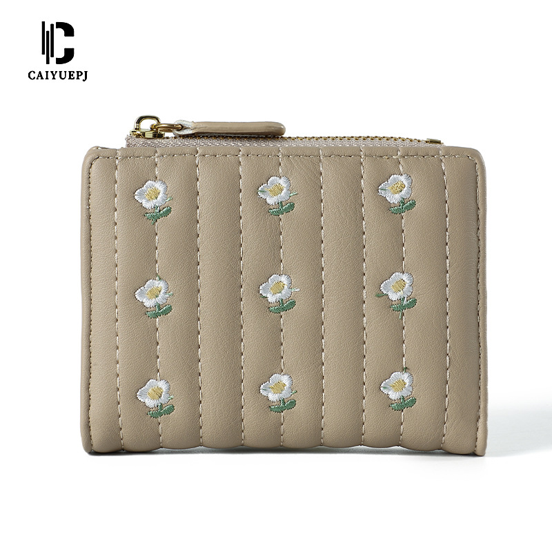 Cross-border foreign trade wallet, simple wallet, ladies' small wallet, fashionable short style, ins simple mini coin purse Item Picture