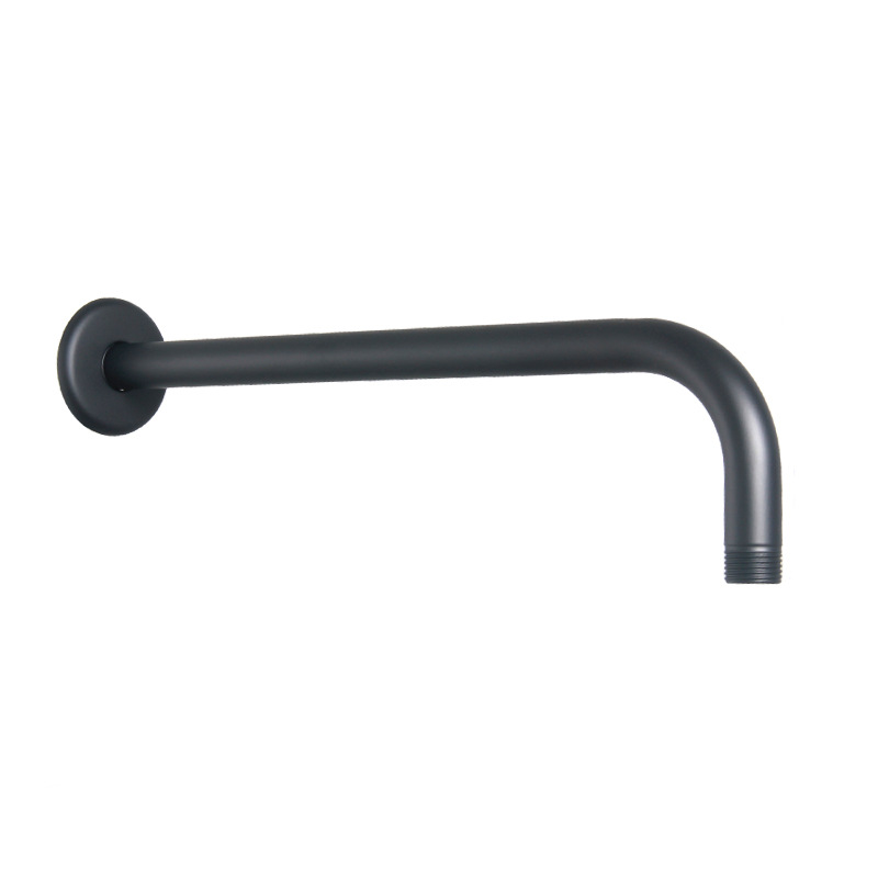 The wall-mounted concealed showerhead, top spray connection pipe, concealed showerhead arm, black shower pipe, and ceiling pipe rod are round and square Item Picture