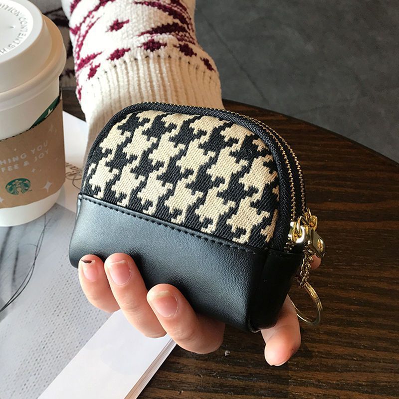 Small wallet women's canvas Japanese-style money cloth rfid coin bag wallet, mini wallet for foreign trade women, short purse Specification drawing