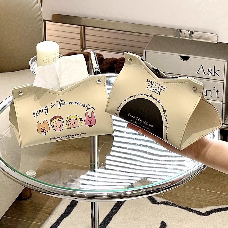2024 New light luxury American country style tissue box, a home desktop storage wonder, guest dining room, hotel bedroom coffee table details Picture