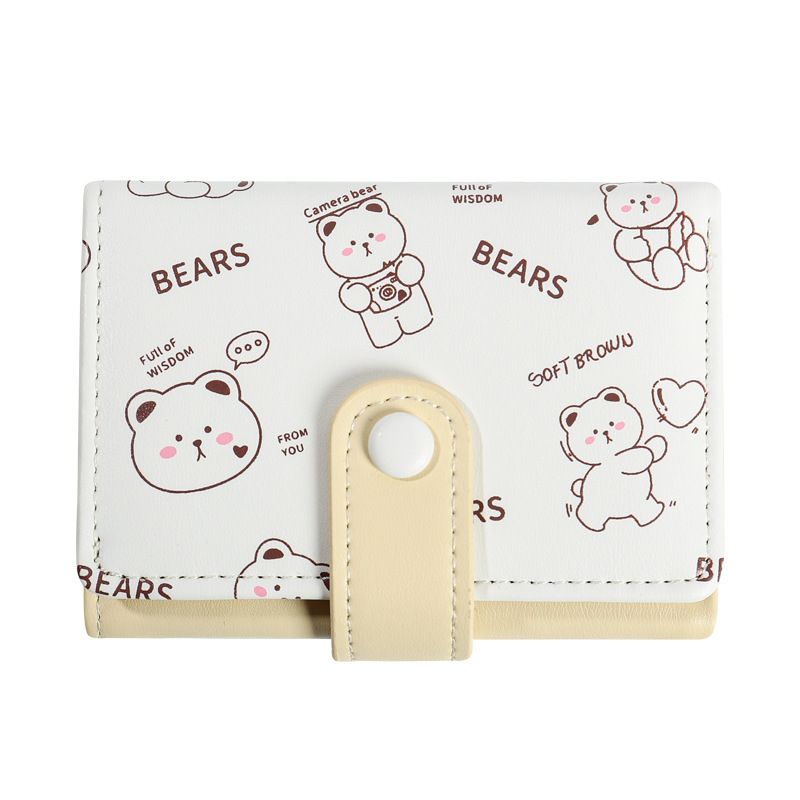 Korean version ladies' wallets, girls' wallets, short, cartoon, cute, multi-slot coin wallets, wallet, wholesale Item Picture