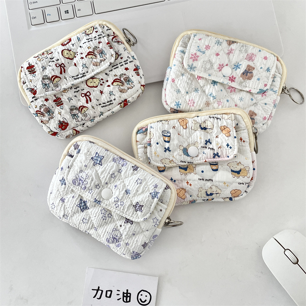5442 [Copyrighted Edition] Flip Card Case, Multi-functional ID Bag, Card Case, Coin Purse, Women's Storage Bag, Mini Women's Application Scenario