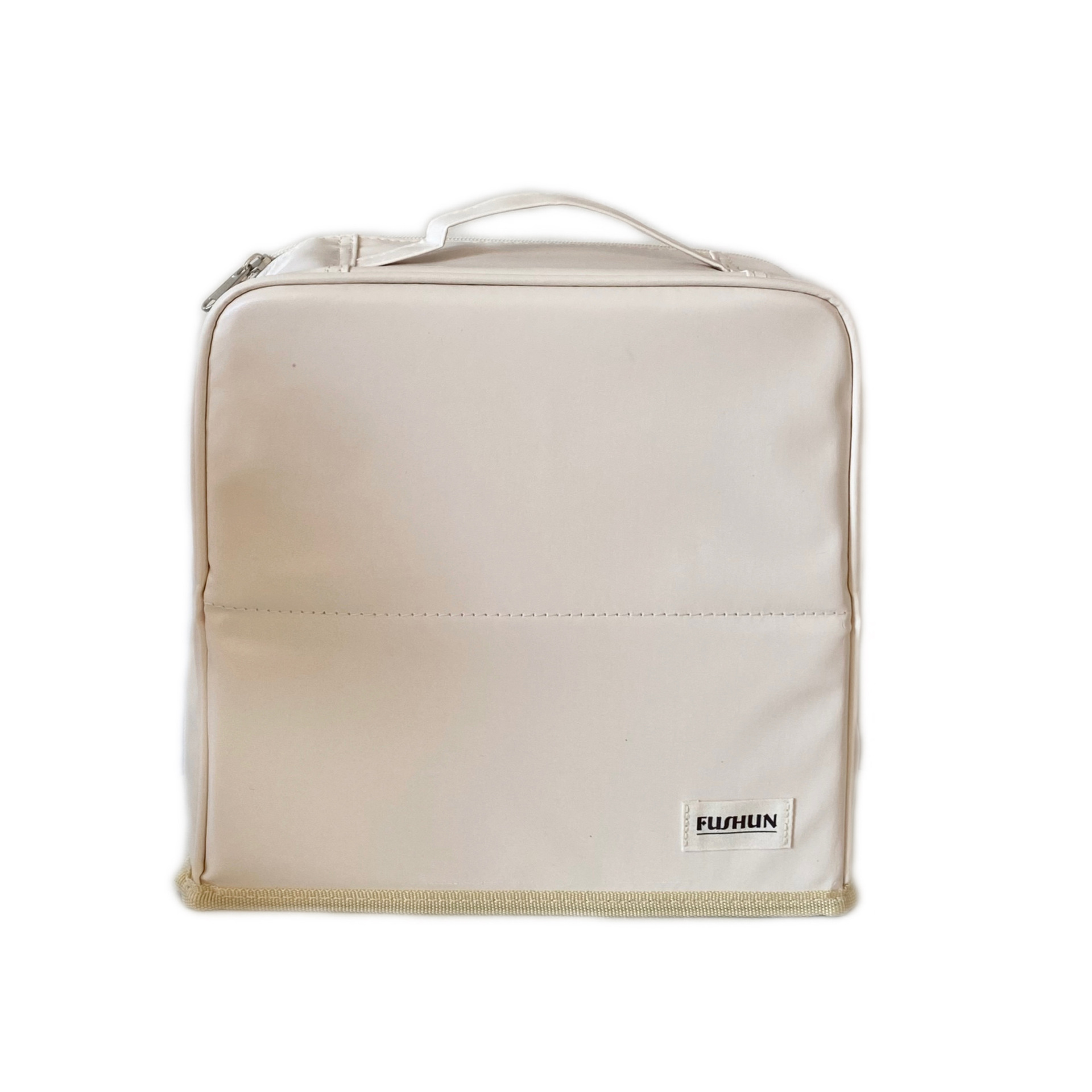 Large-capacity makeup bag with mirror, cosmetic storage bag, makeup bag that can be hung in a suitcase, portable makeup bag with compartments Item Picture