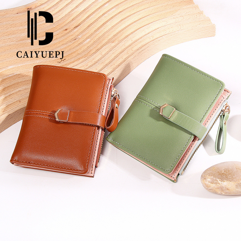 New women's wallet, short and simple card case, Summer 2024 Wallet cross-border zipper coin purse wholesale details Picture