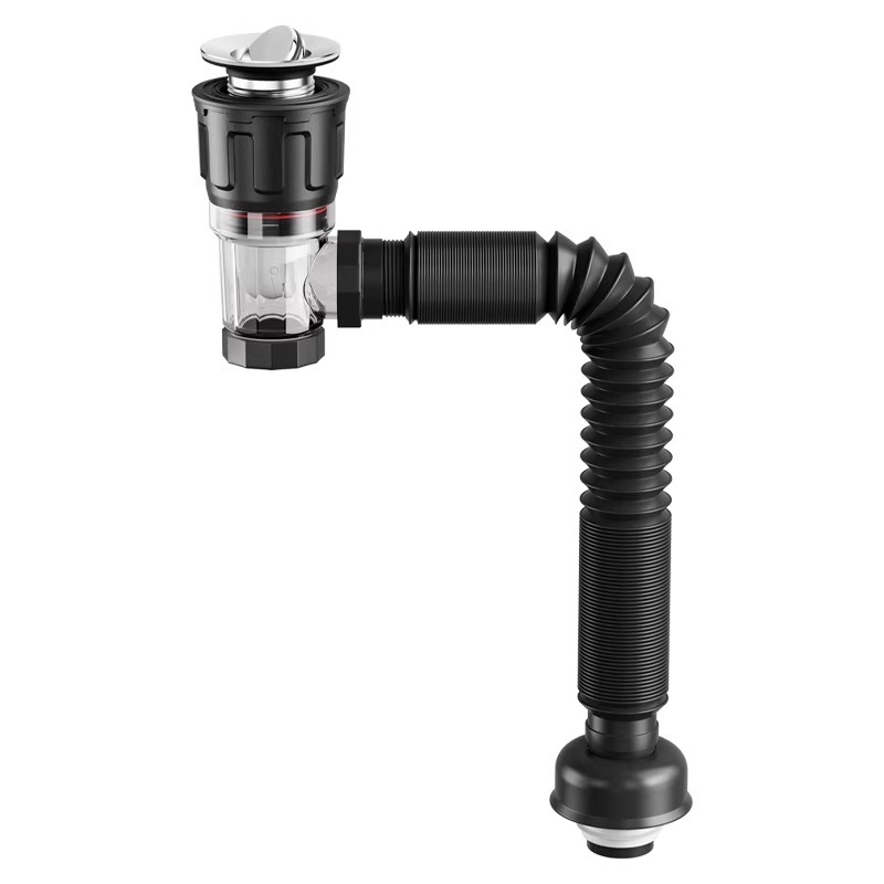 Washbasin anti-odor drainpipe, washbasin horizontal row anti-odor backflow wonder, drainpipe, washbasin drainpipe complete set Item Picture