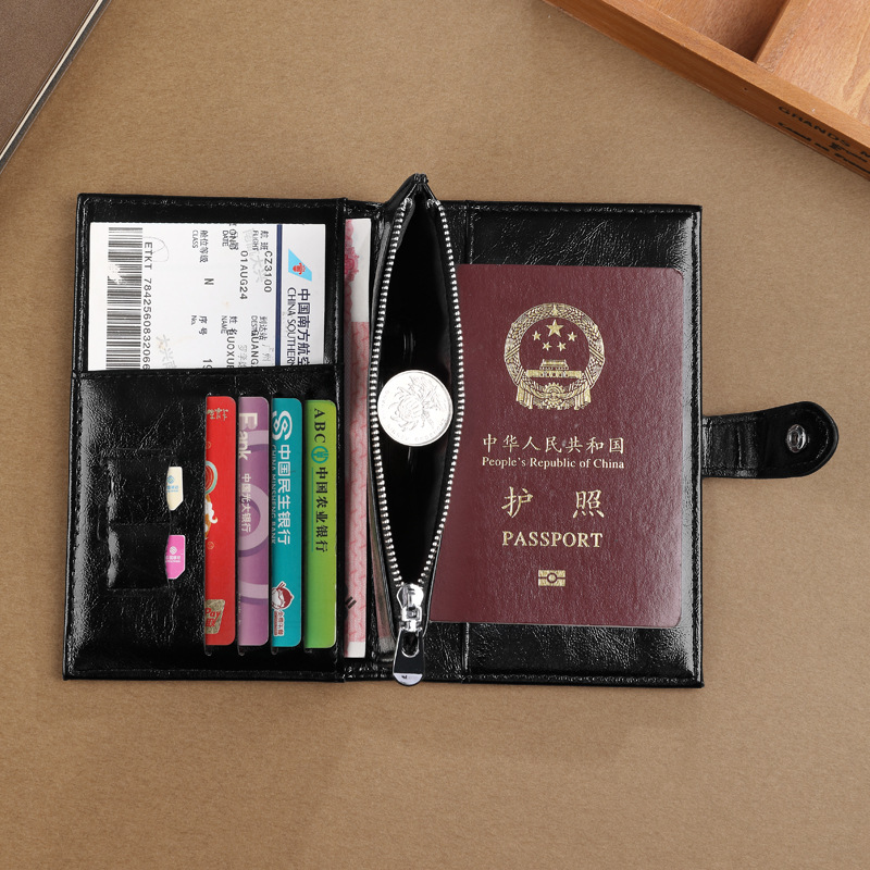 The new Ailun foreign trade simple, fashionable and high-end long women's wallet in an ins minimalist style for passport holders and documents Application Scenario