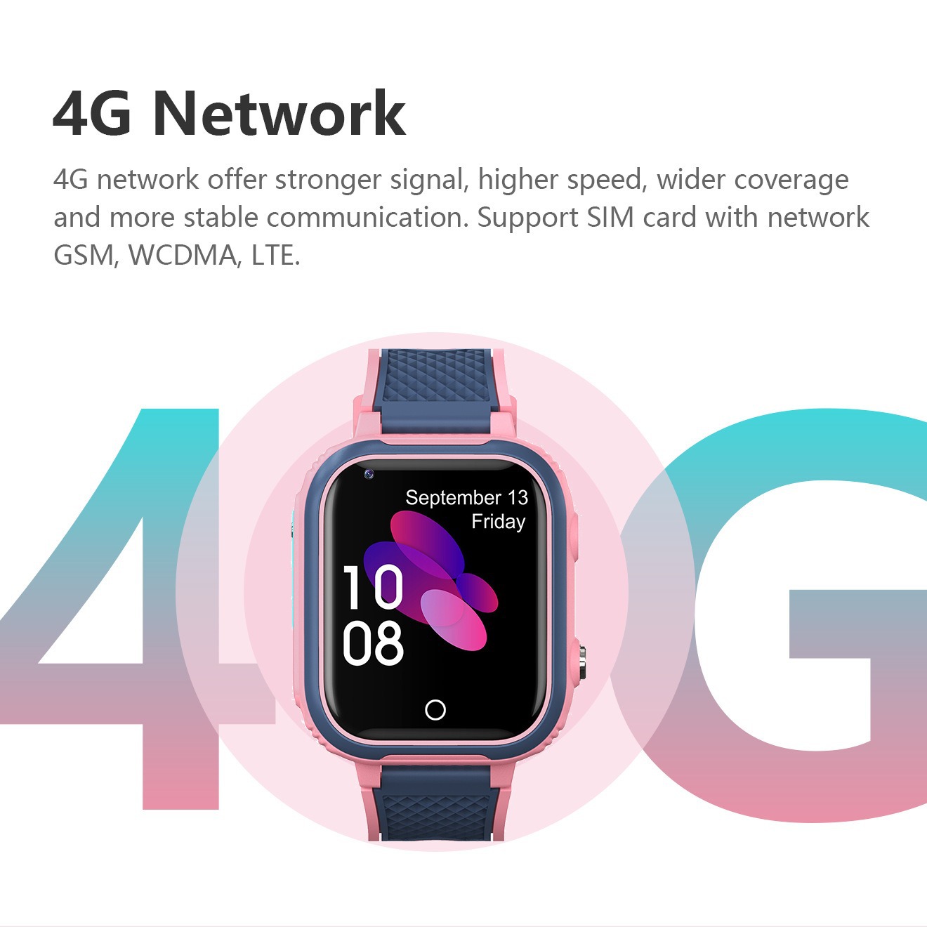 LT21 Cross-border 4G children's smartwatch phone Waterproof Photo video Call Primary School GPS anti-loss bracelet Item Picture