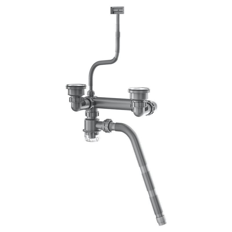 Sink drain set, kitchen sink drain pipe accessories, drain pipe, drainage pipe, dish sink pool pipe Item Picture