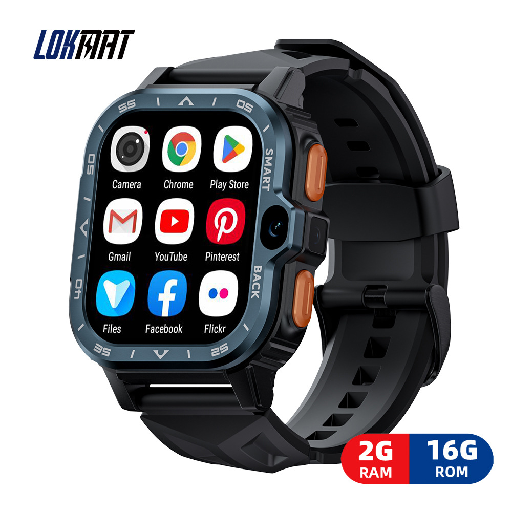 LOKMAT foreign trade version phone smartwatch Apple LP 4 MAX Full network compatibility, card-inserting wifi video call Specification drawing