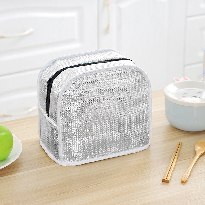 Simple aluminum foil insulated bag, thickened hand-held insulated lunch box bag with rice, hand-held insulated bag with rice bag Application Scenario