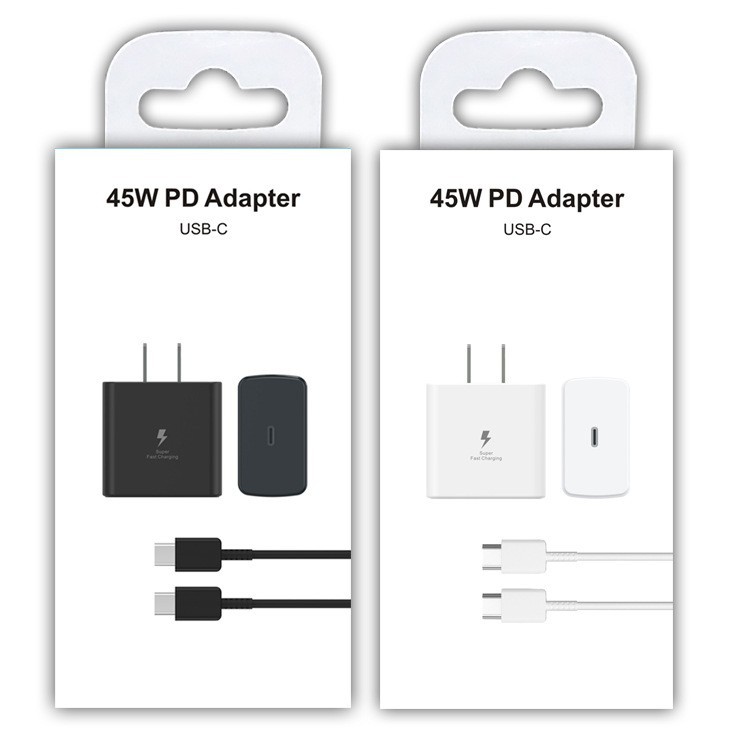 The 45W Super fast charging head is compatible with the Type-c data cable of the PD charger for Samsung S20/S21/S22 mobile phones details Picture