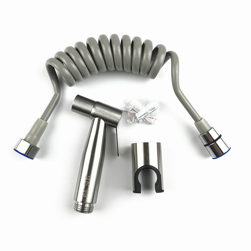 Wholesale 304 stainless steel gynecological washbasin spray gun vacuum forming set, household toilet companion spray gun gynecological washbasin nozzle set Specification drawing