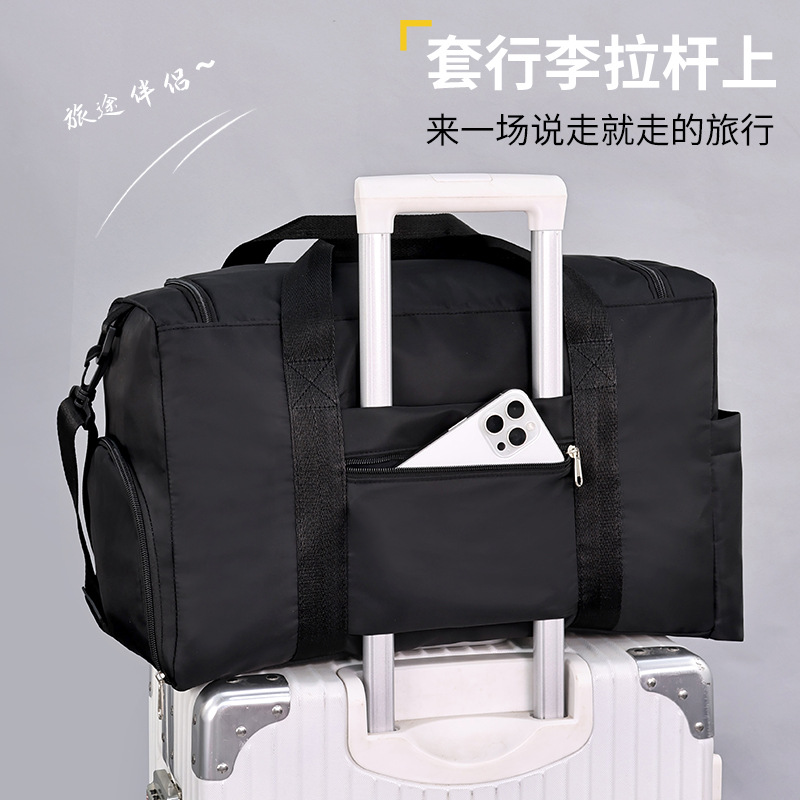 Lightweight and large-capacity travel bag, trolley case, storage bag, multi-layer storage, shoulder strap luggage bag, fitness, business trip and travel details Picture