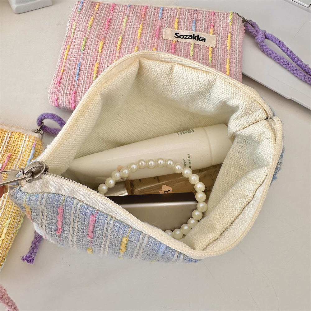 49292 Cute small makeup bag, student headphones, lipstick storage bag, portable small bag, girls' touch-up bag Specification drawing